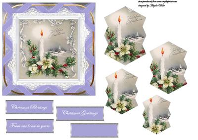 Vintage Candle at Christmas