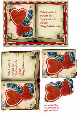 Vintage Valentine Hearts