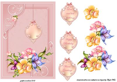 Blossoms, Butterfly and Sentiments