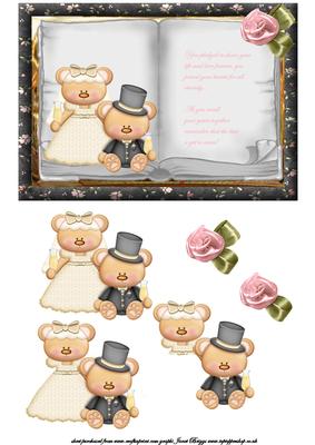 Bride and Groom Book Card