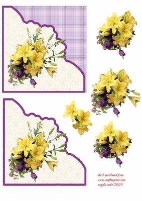 Yellow Lillies, and Scalloped Shape
