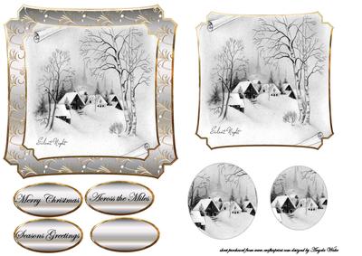 Vintage Snow Scene