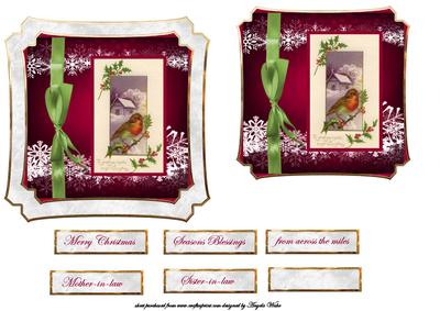 Vintage Christmas Robin