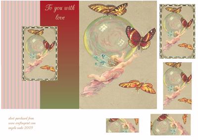 Victorian Fairy, Butterfly's and Bubble
