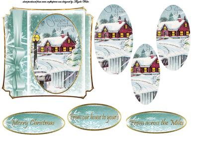 Vintage Cottage Scene