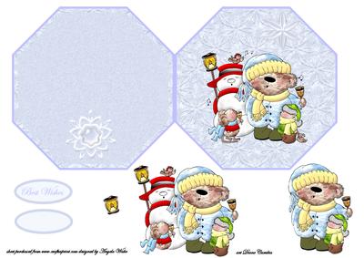 Snowman and Bear Carol Singers