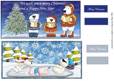 Christmas Animals Having Fun