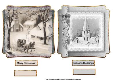 Vintage Scenes Toppers