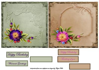 Wild Rose Card Fronts