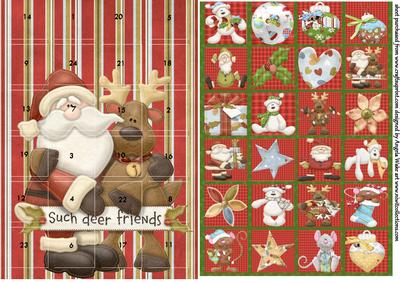Santa and His Reindeer Friend
