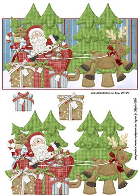 Santa with His Sledge