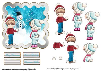 Snowball Fight with the Kids