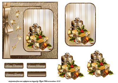 Christmas Gifts, Baubles and Holly
