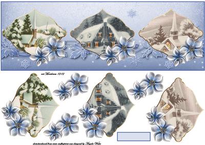 Christmas Vintage Scenes Dl