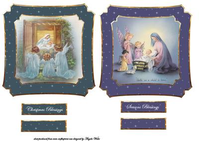Vintage Nativity Toppers