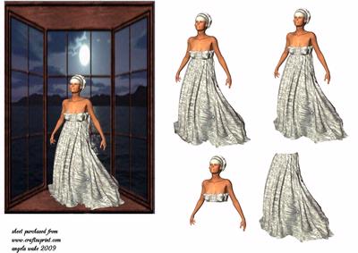 Lady Standing in the Moonlight