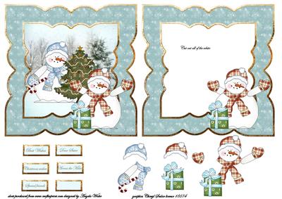 Frosty and Fred Snowman Christmas Tree