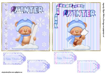 Winter Bears Toppers