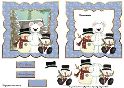 Snow Friends Polar Bear and Snowman