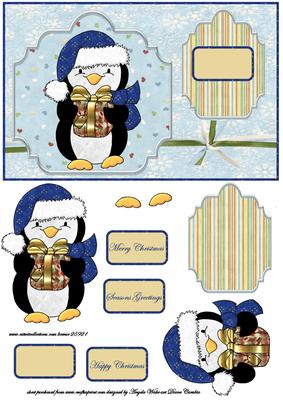 Penguin at Christmas Two