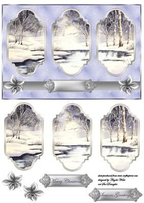 Snow Scene in the Wood