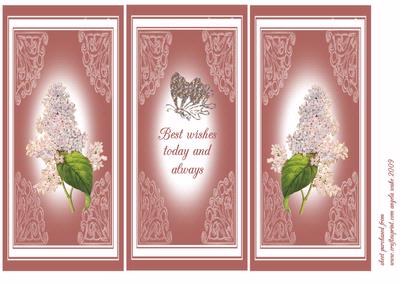 Lilac Pink Blossom and Butterfly