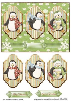 Penguin Family Panel Card