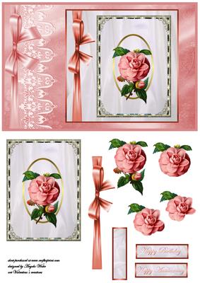Rose Lace and Ribbons