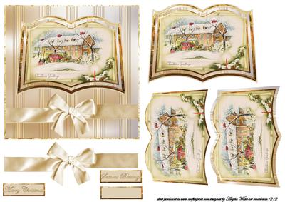 Vintage Christmas Coach and Horses