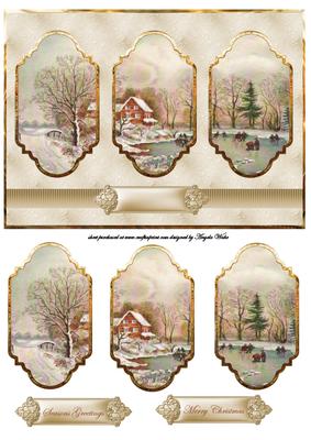 Skating on the Frozen Lake Panel Card