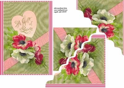 Poppies as a Gift of Love with Scallops