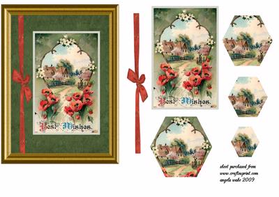 Cosy Little Hamlet with Garden and Poppies