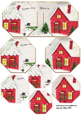 From Our House to Yours Shaped Card Front