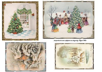 Vintage Various Christmas Toppers