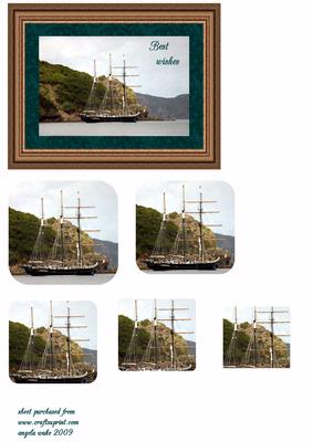 Framed Sailing Boat