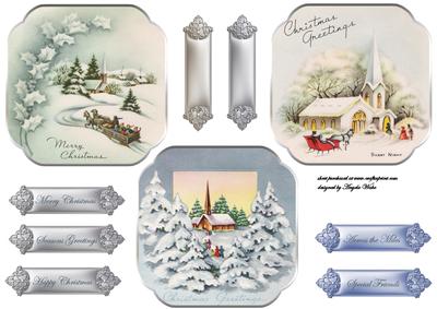 Vintage Christmas Toppers 3