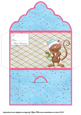 Christmas Mouse Money Wallet