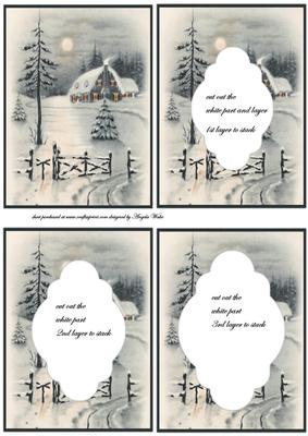 Snow in the Moonlight Card Front