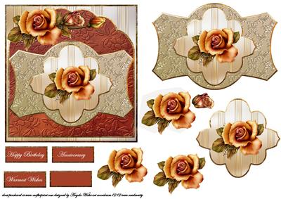 Fall Roses Card Front