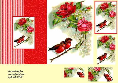Love Birds and Roses