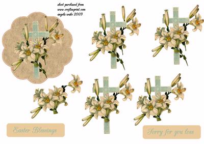 Scalloped with Flowers on the Cross