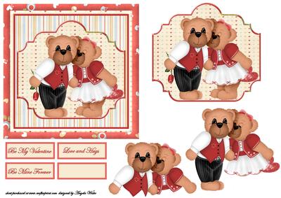 Love Hug Bears Card Front