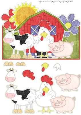 Farmyard Animals Over the Edge