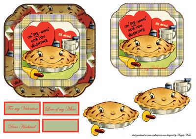 Pie Baked for My Valentine Card Front