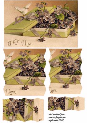 A Gift of Love with Flowers and Scallops