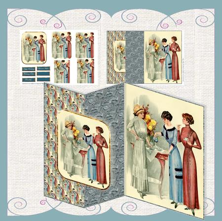 Afternoon Tea No Hole Foldback Card Mini Kit