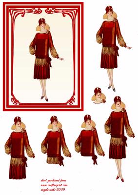 Lady of Fashion of Past Times