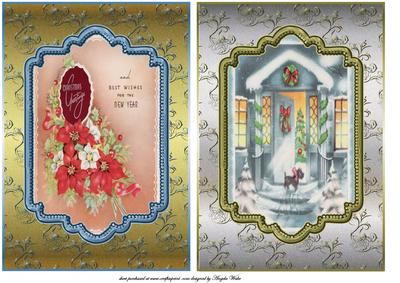 New Year and Christmas Greetings Toppers