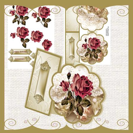 Victorian Plum Rose Mini Kit