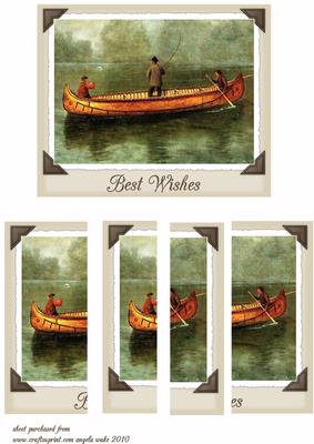 A Day Out Fishing in a Canoe on the River